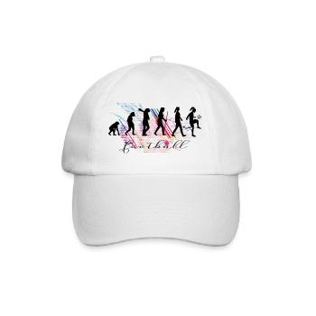 The evolution of the soccer player & women's soccer - Baseball Cap - white/white - Front