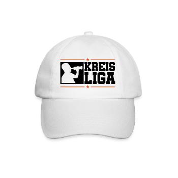 kreis liga trinken - Baseballkappe - Weiß/Weiß - Vorne