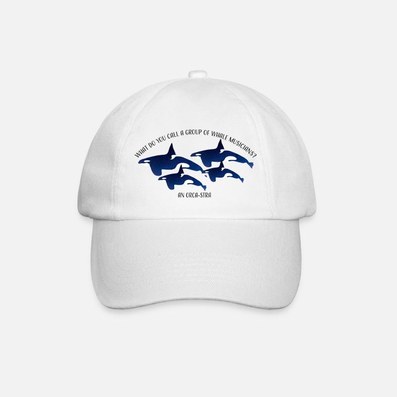 Orca-stra - Baseballkappe - Weiß/Weiß