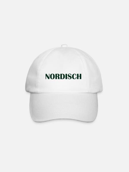 Nordisch - Baseballkappe - Weiß/Weiß