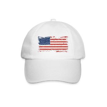 USA flag Amérique - Casquette classique - blanc/blanc - Devant