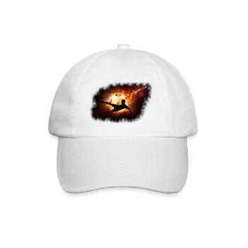 Football game European championship gift - Baseball Cap - white/white - Front
