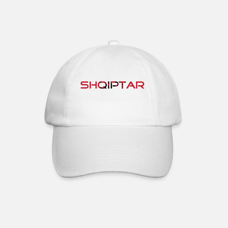 Albaner- Shqiptar - Baseballkappe - Weiß/Weiß