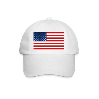 USA Flag - Flag - Baseball Cap - white/white - Front