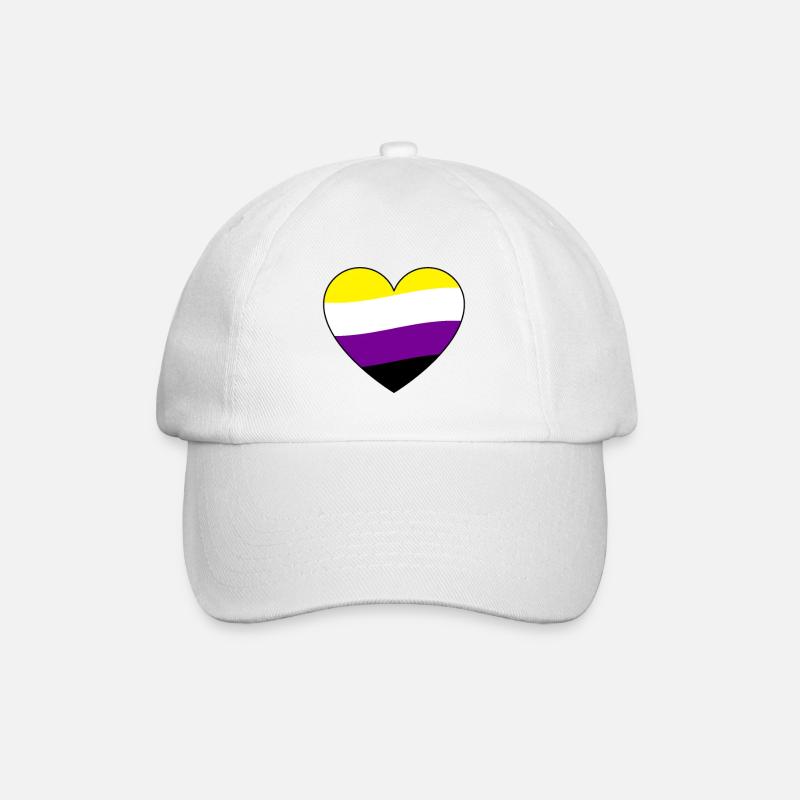 Fierté non binaire - Casquette classique - blanc/blanc
