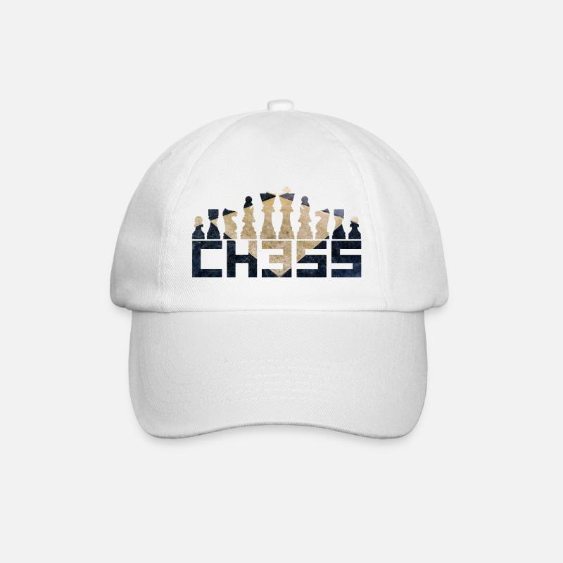 Chess - Baseball Cap - white/white