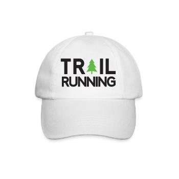 Trail Running - Baseballkappe - Weiß/Weiß - Vorne