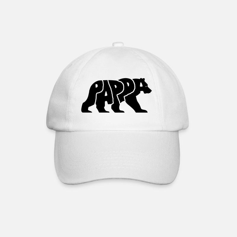 Pappa Björn bär - Baseball Cap - white/white