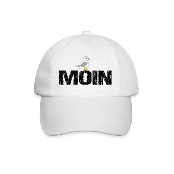 Moin - Baseballkappe - Weiß/Weiß - Vorne