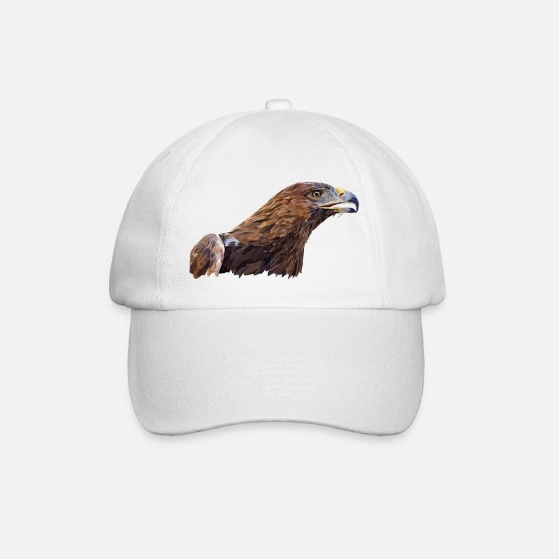 Steinadler - Baseballkappe - Weiß/Weiß