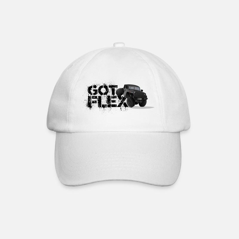 GOT FLEX - Geländewagen - Off Road / Grau - Baseballkappe - Weiß/Weiß
