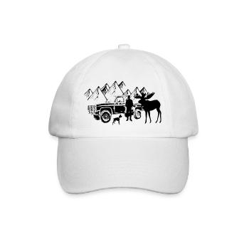 Car - Baseball Cap - white/white - Front