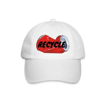 Recyclage Environnement Changement climatique Environnement - Casquette classique - blanc/blanc - Devant