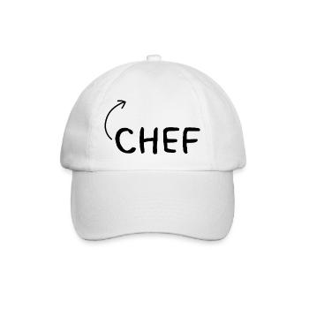 Chef travail humour cadeau - Casquette classique - blanc/blanc - Devant