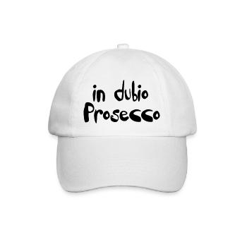 in dubio prosecco - Baseballkappe - Weiß/Weiß - Vorne