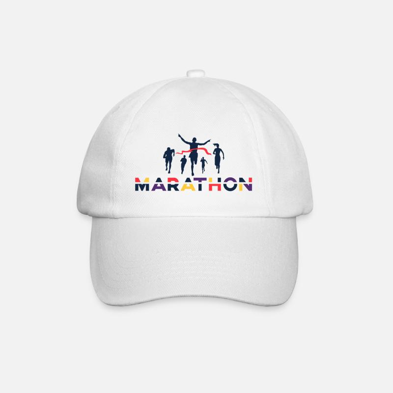 Marathon - Baseballkappe - Weiß/Weiß