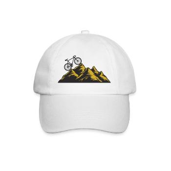Bergabenteuer Fahrradsprung - Baseballkappe - Weiß/Weiß - Vorne