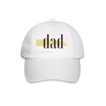 Fête des pères / Papa / Père / Bestseller - Casquette classique - blanc/blanc - Devant