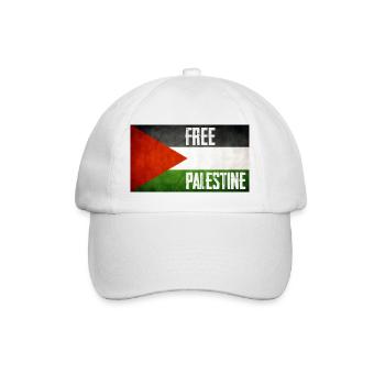 Free Palestine - Baseball Cap - white/white - Front