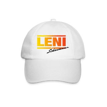 LENI Schaumama Schwarze Schrift - Baseballkappe - Weiß/Weiß - Vorne