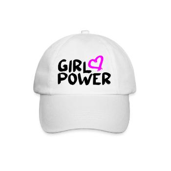 Feminism Feminist Vector Girl Power Design - Baseball Cap - white/white - Front