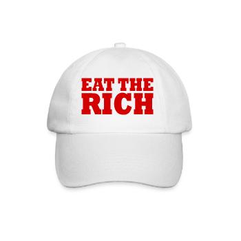 Eat the rich - Casquette classique - blanc/blanc - Devant