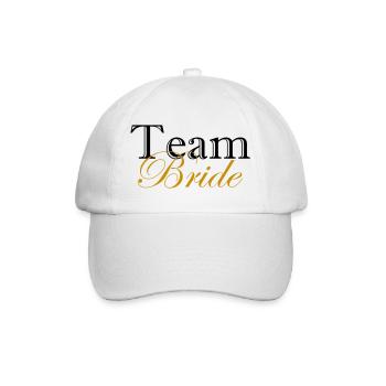 Team Bride T-Shirt Bachelor Gold Wedding Gift - Baseball Cap - white/white - Front