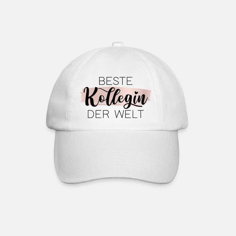 Beste Kollegin der Welt - Baseballkappe - Weiß/Weiß