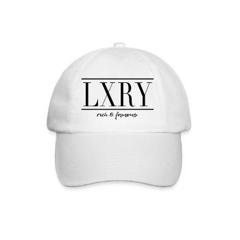 LXRY - Luxury Rich & Famous - Baseballkappe - Weiß/Weiß - Vorne