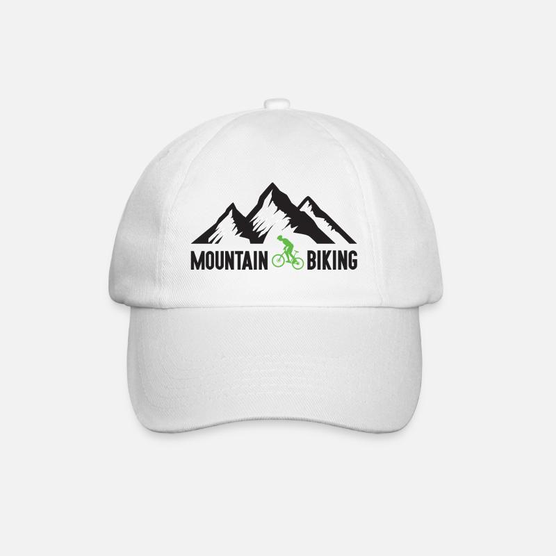 Mountainbiken - Baseballkappe - Weiß/Weiß