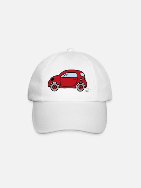 Auto - Baseballkappe - Weiß/Weiß