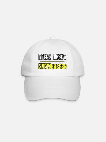 FIERE LEEUW - PROUD LION - VLAANDEREN - Casquette classique - blanc/blanc