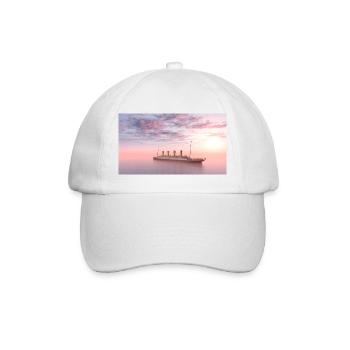 Historisches Passagierschiff Titanic auf hoher See - Baseballkappe - Weiß/Weiß - Vorne