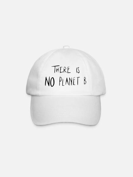 There is NO Planet B - Baseballkappe - Weiß/Weiß
