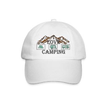 Camping - Baseballkappe - Weiß/Weiß - Vorne