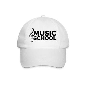 Music School Symbol Clef Sheet Music Musician - Baseball Cap - white/white - Front