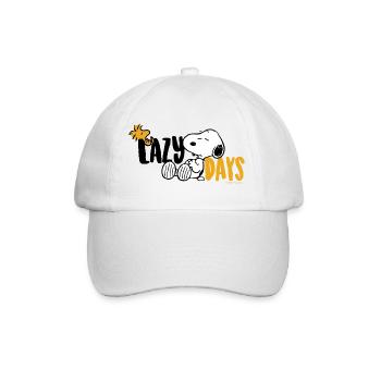 Peanuts Snoopy And Woodstock Lazy Days - Baseball Cap - white/white - Front
