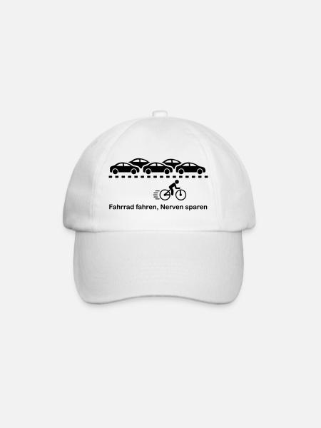 Fahrrad - Baseballkappe - Weiß/Weiß