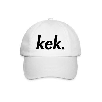 kek - Baseballkappe - Weiß/Weiß - Vorne