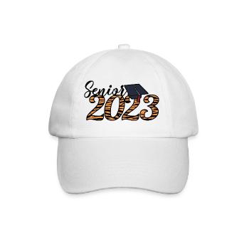 Senior 2023 Tiger Skin Graduated Graduation Gift - Baseball Cap - white/white - Front