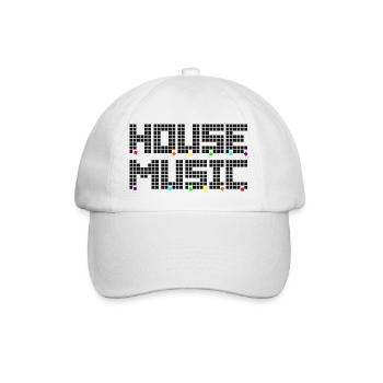 House Music LGBTQ+ Edition - Baseballkappe - Weiß/Weiß - Vorne