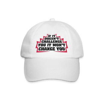 Workout Fitness Motivation Quote - Baseball Cap - white/white - Front