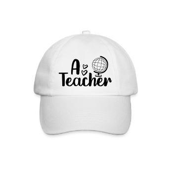 A Teacher - Baseballkappe - Weiß/Weiß - Vorne