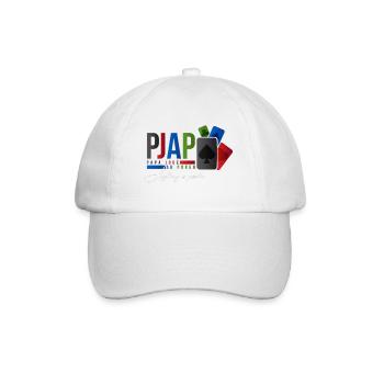 papa joue au poker design - Casquette classique - blanc/blanc - Devant