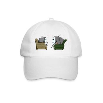 Télévision - Casquette classique - blanc/blanc - Devant