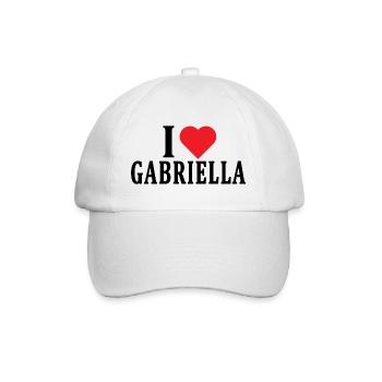 J’adore l’idée cadeau t-shirt Gabriella - Casquette classique - blanc/blanc - Devant