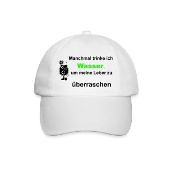 Leber überraschen - Baseballkappe - Weiß/Weiß - Vorne