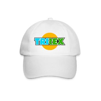 Le lettrage TRI REX dans le cercle est le triathlon - Casquette classique - blanc/blanc - Devant