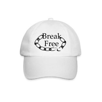 Break Free - lettrage avec image - Casquette classique - blanc/blanc - Devant