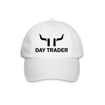 Trading de Bitcoin et d'actions cryptographiques - Casquette classique - blanc/blanc - Devant